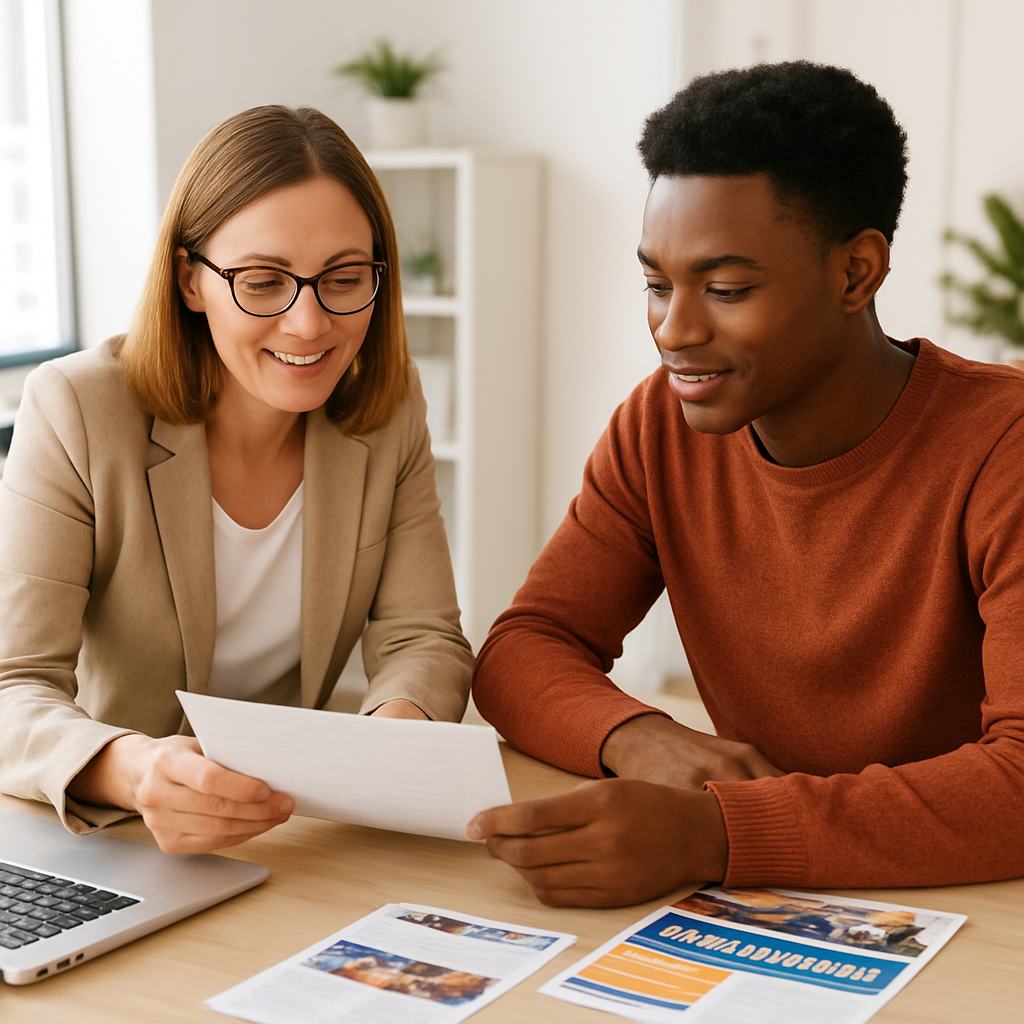 Consultant with student
